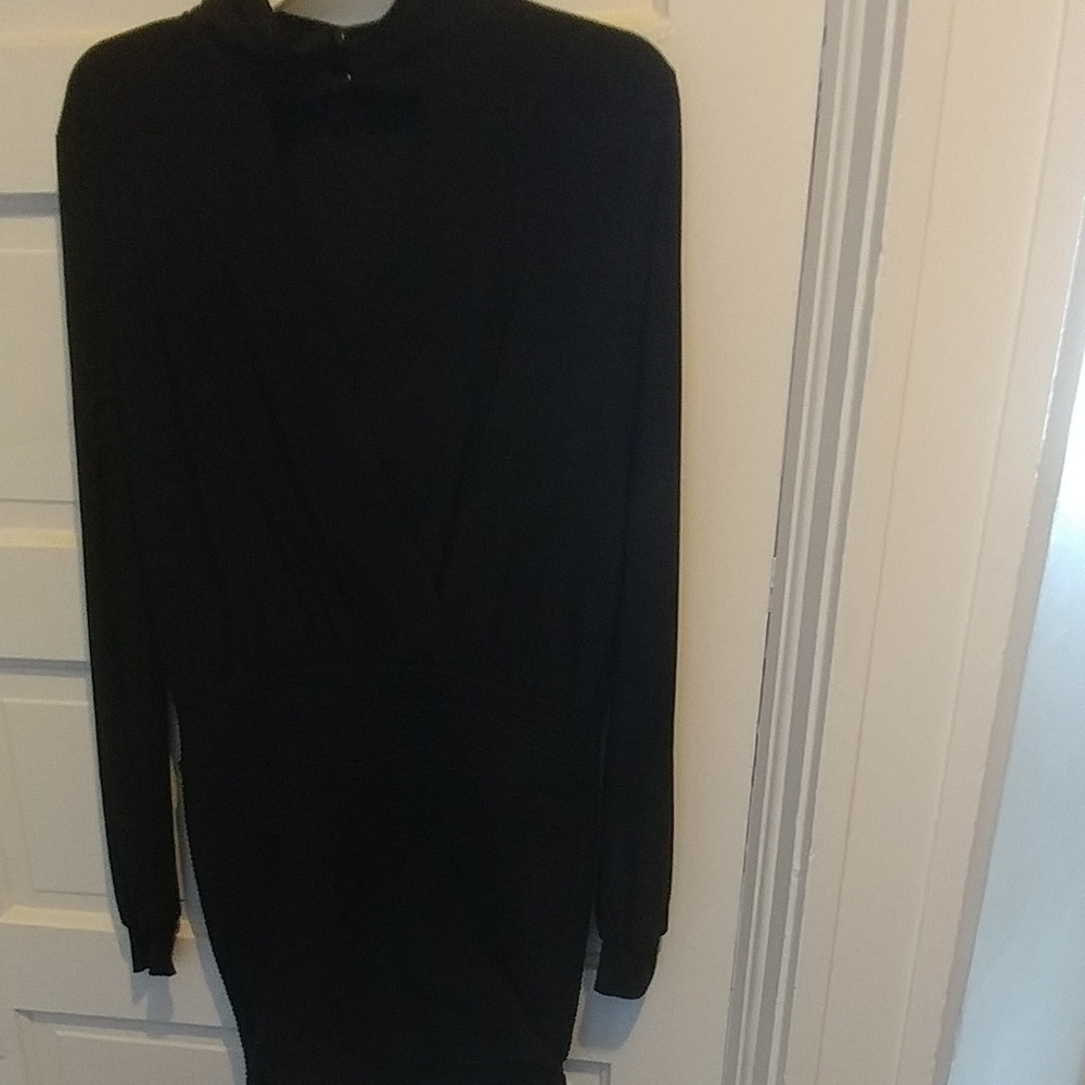 Women's boutique black dress med..Gently worn.